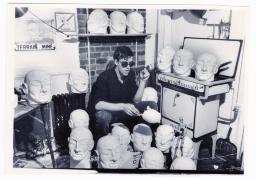 c.1983 Portrait David Wojnarowicz in his Studio