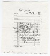 1995 Jo-Jo Receipt for Dolls