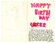No Date Letters to Greer Lankton from Mark Lankton and Cloey Lankton