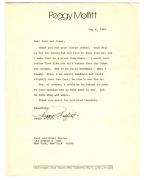 1990 Letter to Greer Lankton and Paul Monroe from Peggy Moffitt