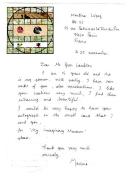 No Date Letter to Greer Lankton from Martina Lopez