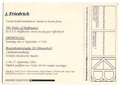 1994 - 1995 Letters to Greer Lankton from Jennifer Friedrich
