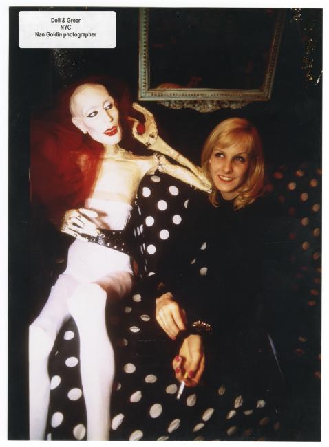 Greer Lankton and Sissy, photographed by Nan Goldin